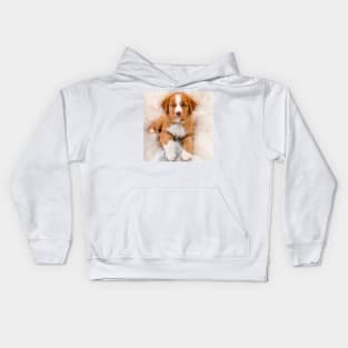 sheepdog puppy Kids Hoodie